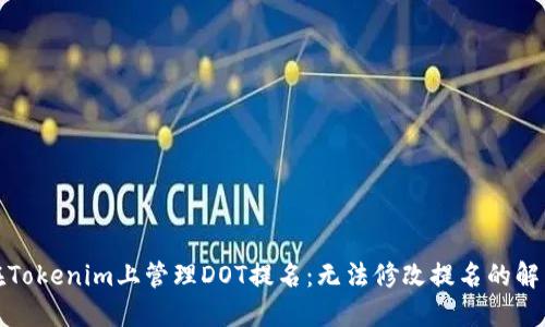 如何在Tokenim上管理DOT提名：无法修改提名的解决方案